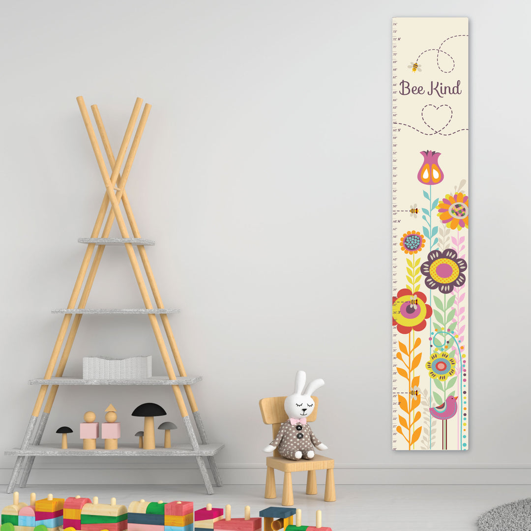 Bee Kind Retro  Growth Chart