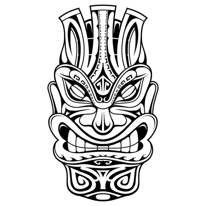 Tribal Tiki Head