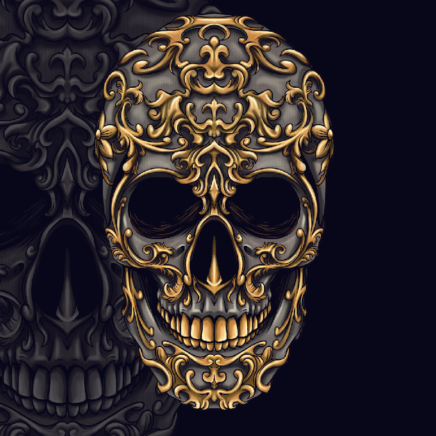 Tony Gold Skull