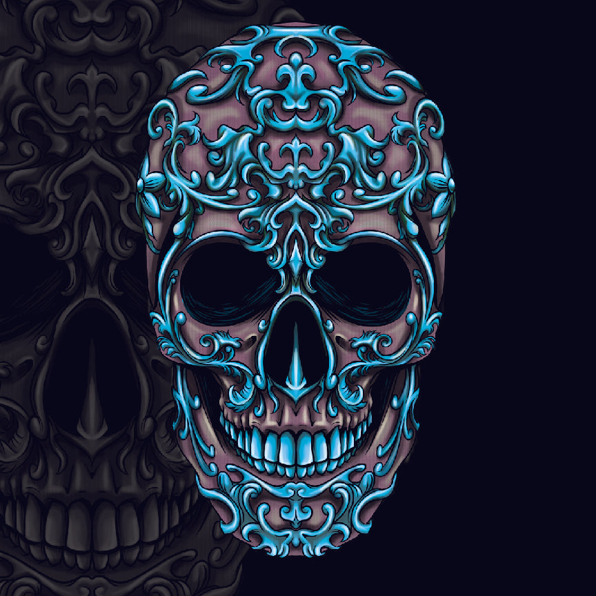 Tony Blue Skull