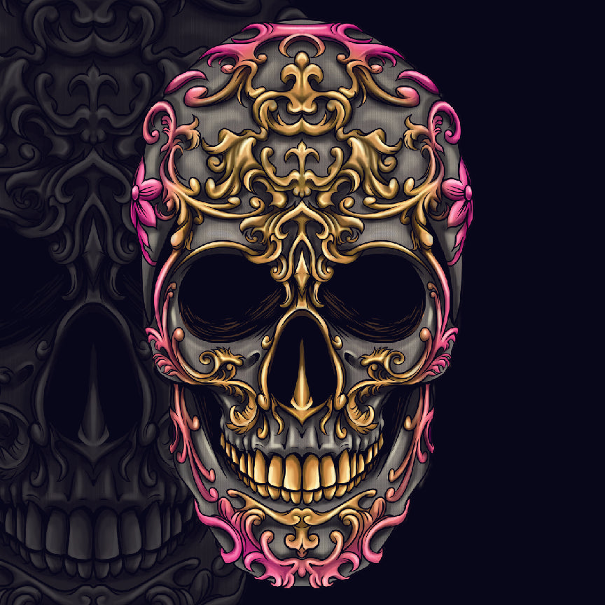 Tony Pink & Gold Skull