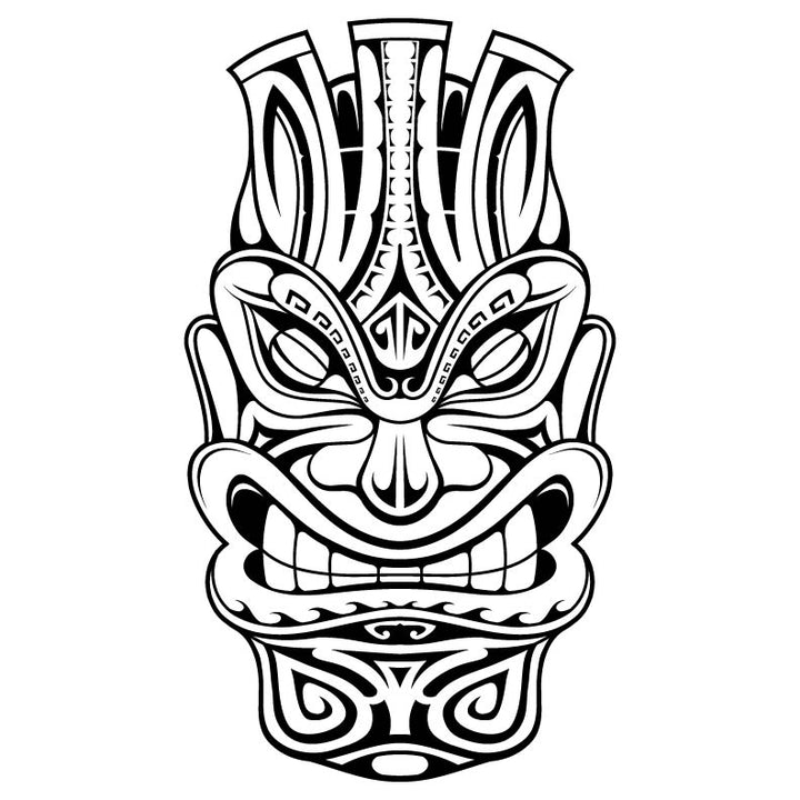 Tribal Tiki Head
