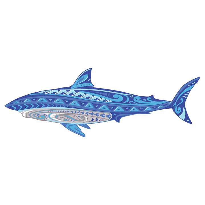 Blue & Grey Tribal Shark
