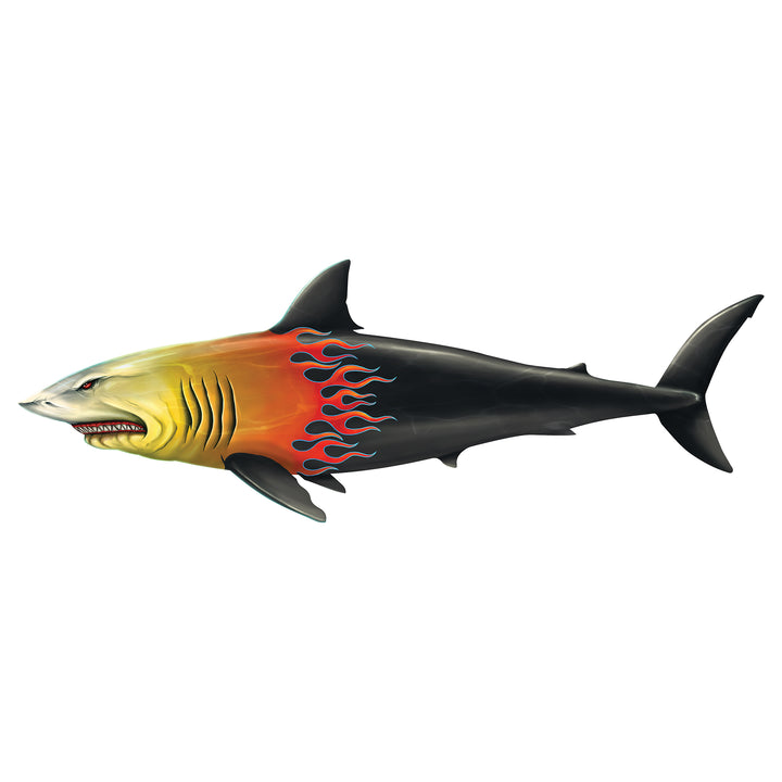 Red & Black Flames Shark
