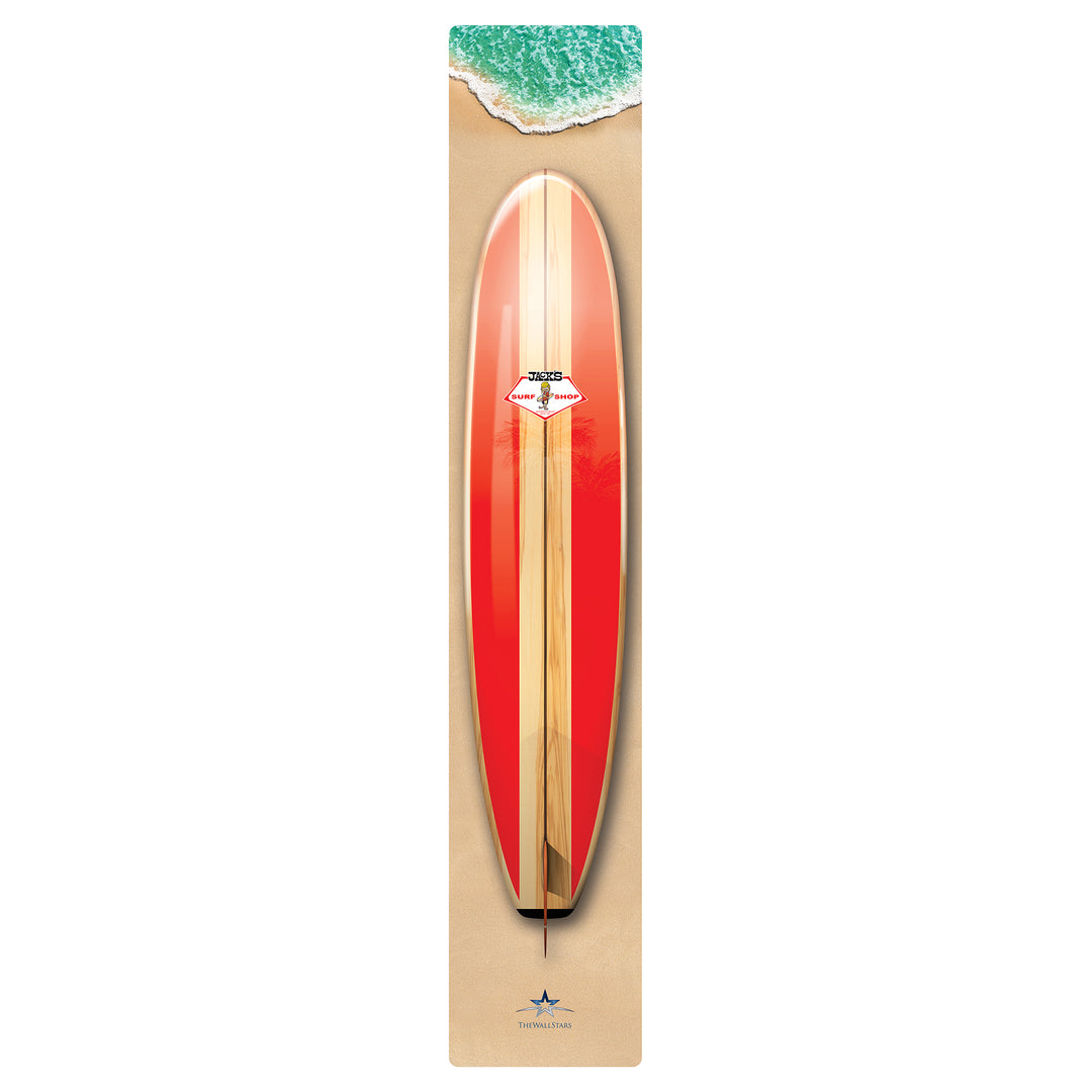 Red Deck Woody Peel & Stick Décor Banner